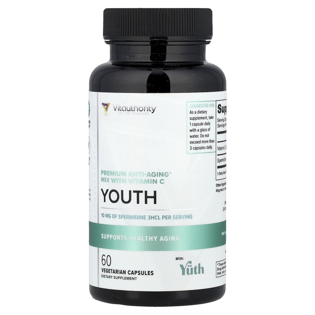 Youth, Premium Anti-Aging Mix with Vitamin C, 60 Veggie Capsules