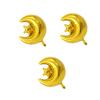 Moon and Star Balloons Rose Goldr Foil Balloons Suitable for Ramadan, Eid Al-Adha, Islamic New Year Themed Party Decorations