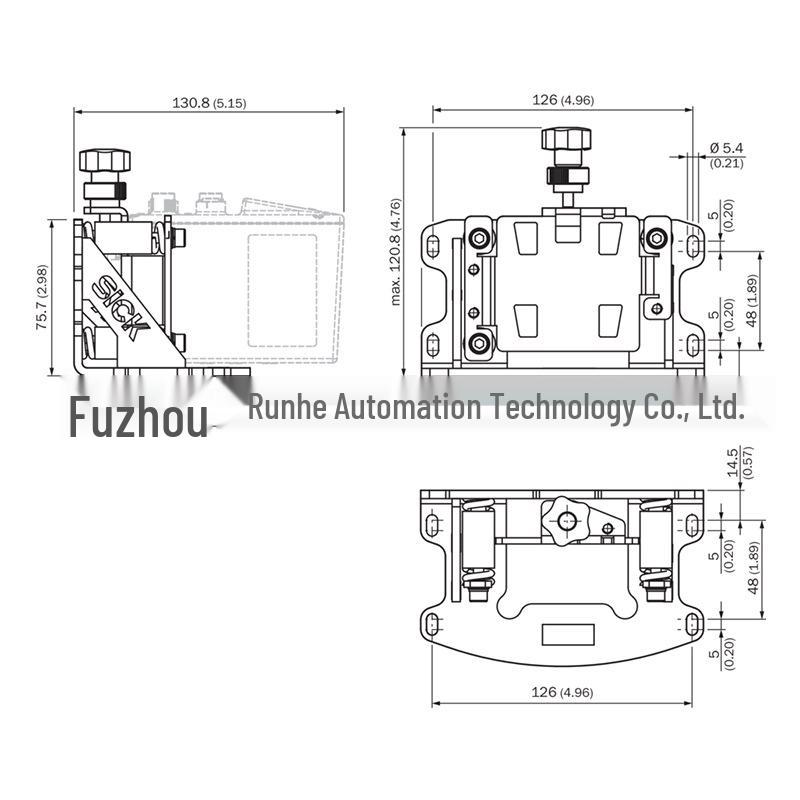 BEF-AH-DX100 Sick Sensor Mounting Bracket 2058653 - Brand New, In Stock BEF-AH-DX100