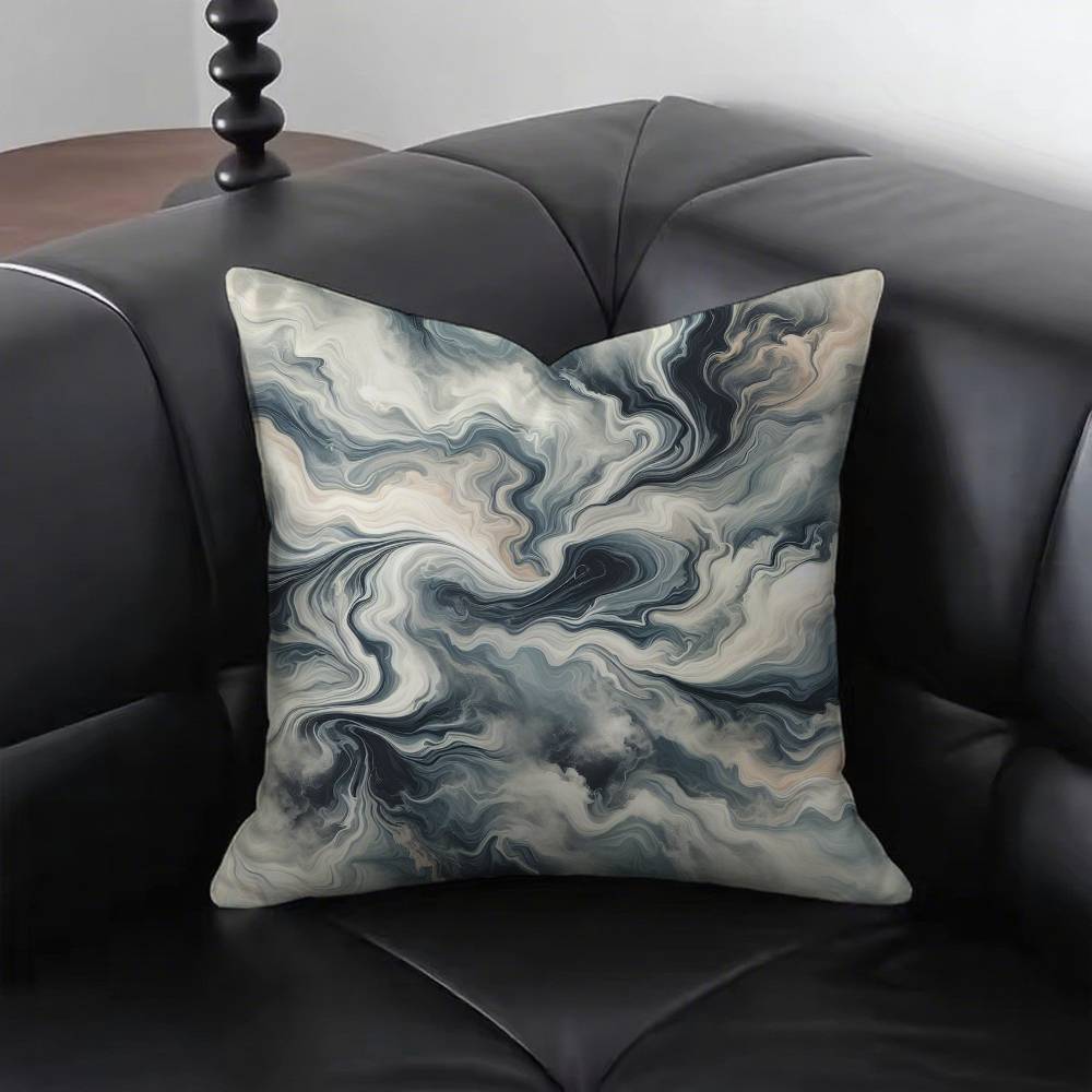1pc Marble Pattern Pillow Case Fashion Square Pillowcase Bedroom Sofa Room Ins Decoration Leisure