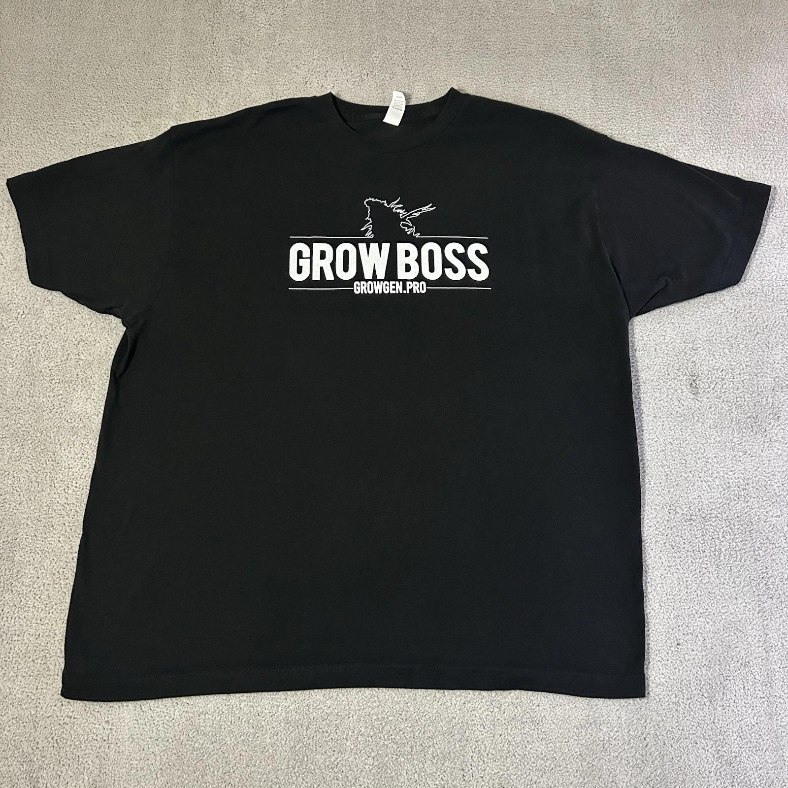

Grow Boss Grow Gen Pro Футболка с графическим принтом для взрослых XXL Черная с коротким рукавом S