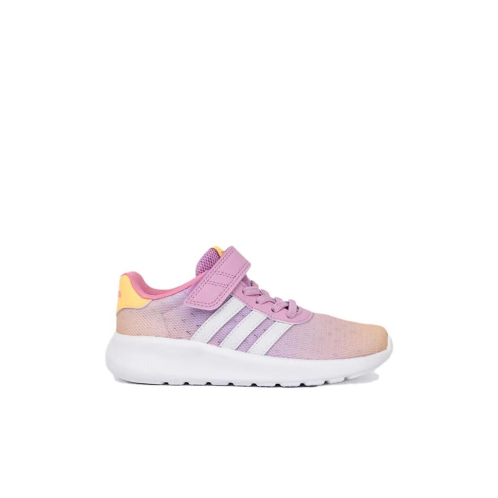 Adidas Neo Lite Racer 3.0 Comfortable Versatile Non-Slip Durable Low-Top Casual Shoes Kids Sneakers Pink White ID3398