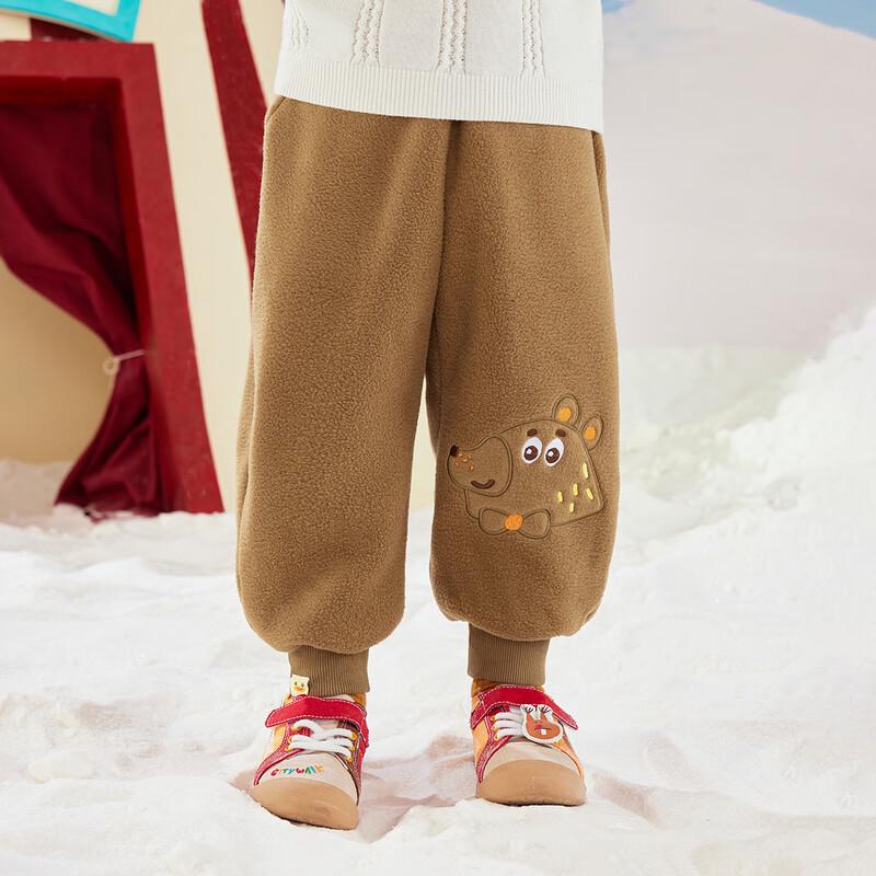 B.Duck Boys Fleece-Lined Winter Sweatpants 120