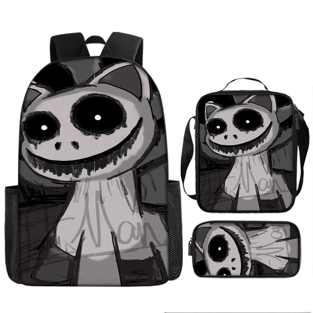 Deformed zoo primary school third and fourth grade light weight reduction backpack zoonomaly student lunch bag pencil case