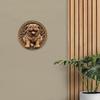 2d Flat 20*20cm, Round Wooden Sign, Creative Dog Pattern Wooden Sign Decor, Home Decor, Wall Decoration, for Home, Kitchen, Garden, Bedroom, Bar Decor