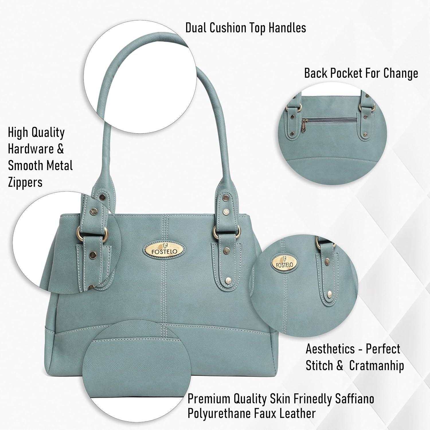 Женская сумка Catlin из искусственной кожи (большой) 9 x 14 x 4 in серый — фото 21