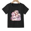 Pretty Princess and Unicorn Print T-shirt for Girls