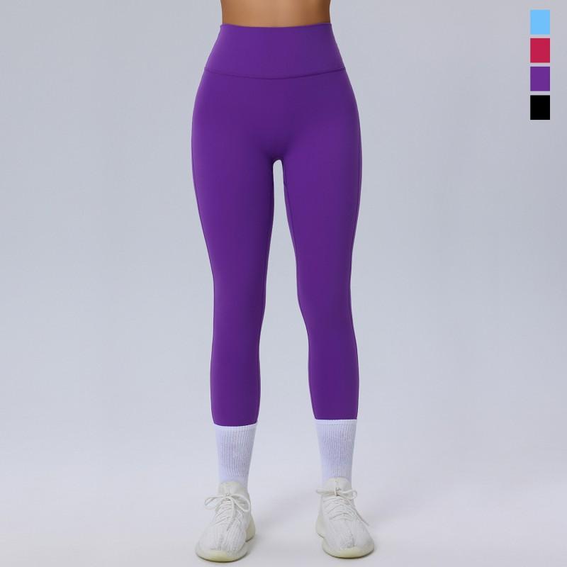 Womens High Waist Yoga Pants No Embarrassment Seam Tummy Control Butt Lifting Workout Leggings Gym Running Fitness