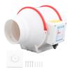 4 Inch Circular Duct Fan Low Noise Booster Fan Exhaust Ventilation Fan for Kitchen Basement AU Plug 220V