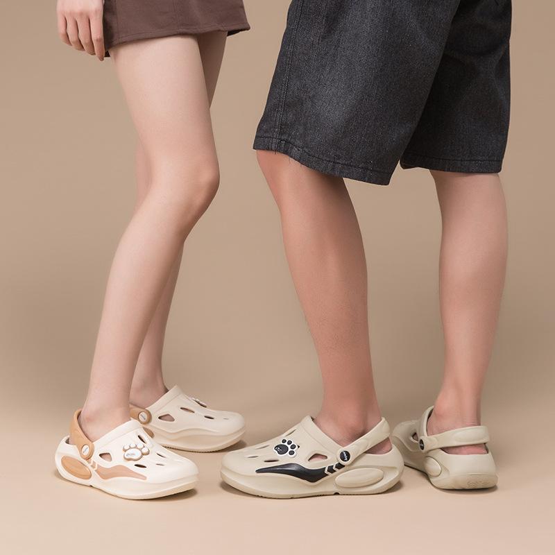 Herr Casual Bekväma Träskor Sommar Andningsbara Halkfria Inomhus Utomhus Strand