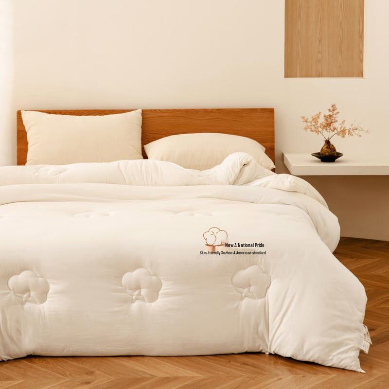 Embroidered Warm Polyester Fiber Quilt