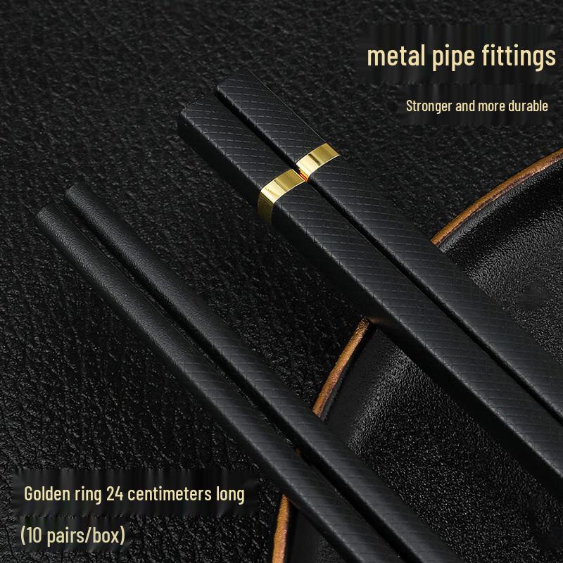 Premium Alloy Chopsticks with Decorative Ring