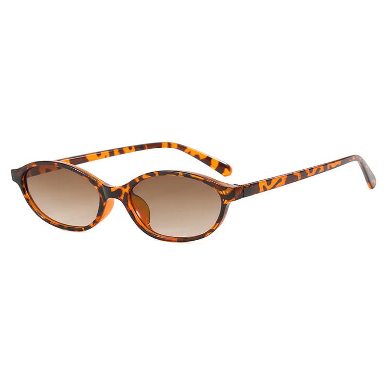

Sexy Small Oval Sunglasses Designer Vintage UV400 Thin Black Eyewear for Men Women Fashion Luxury Shades