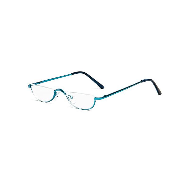 

Очки для чтения с полуоправой и высоким разрешением из металла для мужчин и женщин — портативные и стильные для пожилых людей Plano