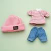 Dress Up Doll Clothes Knitted Hat Doll Jeans Pants Dolls Accessories Doll T-shirt  Bjd Doll
