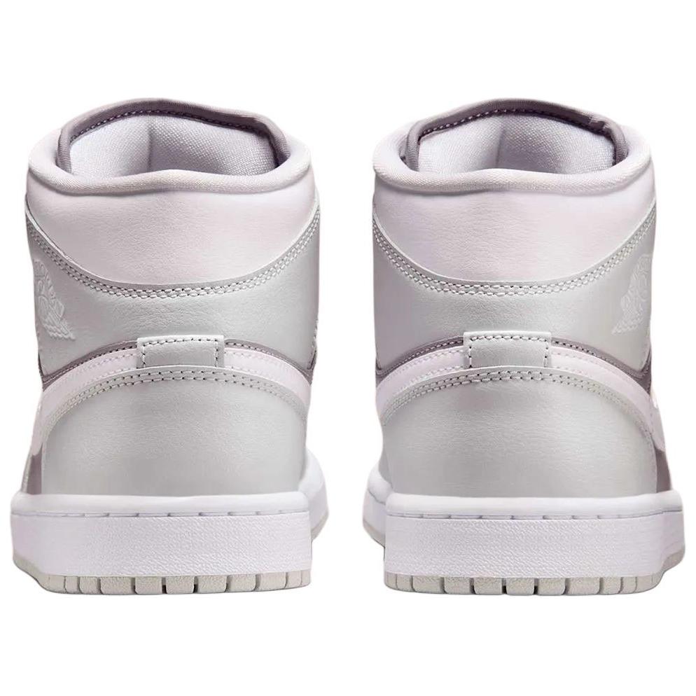 Air Jordan 1 Mid Photon Dust Atmosphere Grey Women Sneakers White BQ6472-008