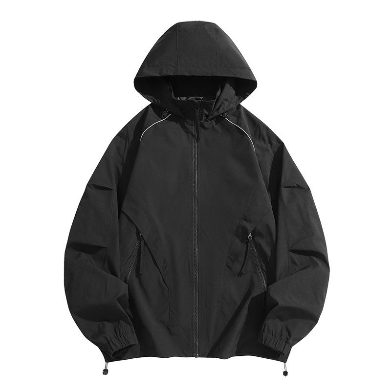 Men's Autumn Casual Loose Fit Korean Style Unisex Windbreaker Jacket