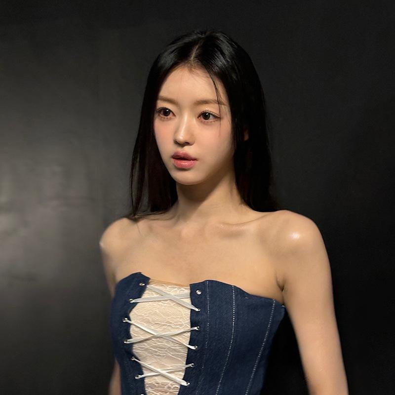 New Women's Solid Color Slim Fit Street Fashion One Neck Strapless Backless Vest