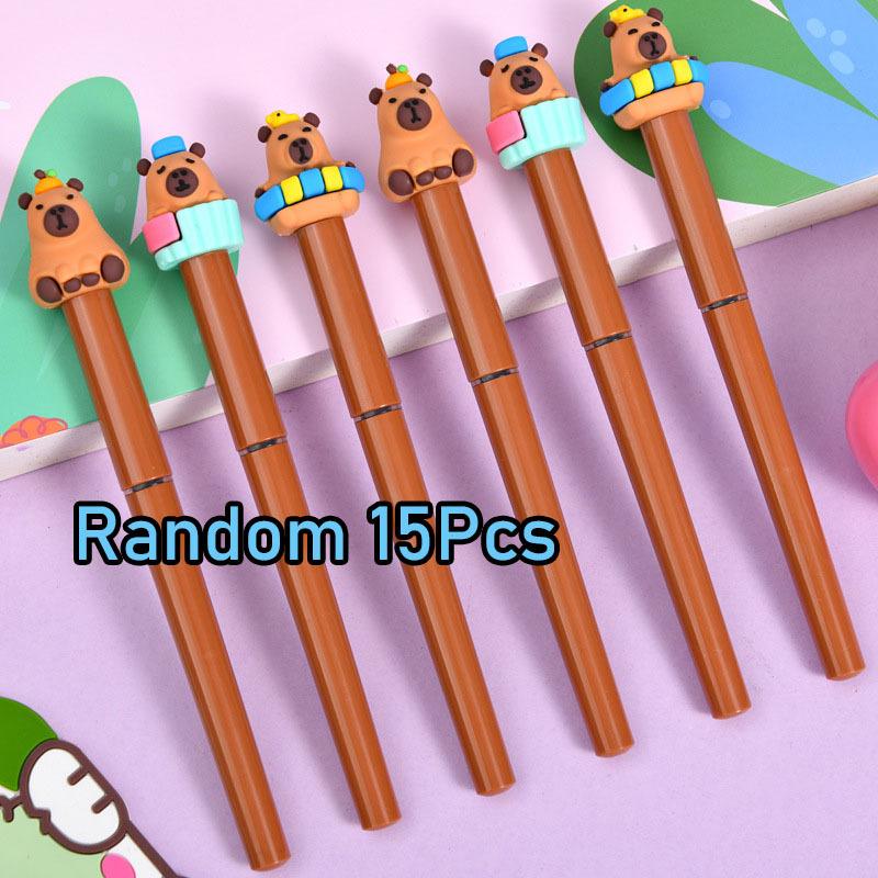 

1Pc Cute Capybara Cartoon Student Neutral Pen Black Carbon Water-based Pen Creative Learning Stationery Prizes Random style 1Pc