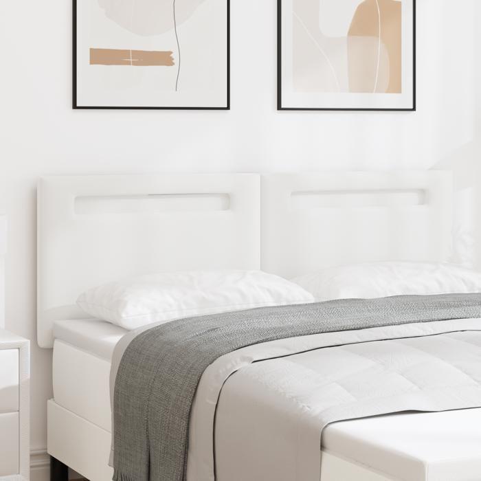 vidaXL Headboard Simple Design Pure White 160 Cm In Synthetic Leather 42007306
