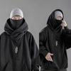 Hooded Sweatshirts Gothic Harajuku Pullover Hiphop Black Hoodie Oversize BF Style Dark Turtleneck Casual Punk Clothes Cool