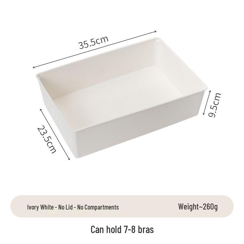 Large Capacity Drawer Organizer Box for Underwear, Socks, Bras, and Pants
