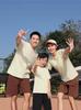 Summer Pure Cotton Custom T-shirt: Student Graduation, Parent-Child, Round Neck, Drop Shoulder Short Sleeve, Class Uniform Printing