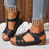 Fashion Women's Sandals 2025 Summer Women Wedge Sandals Lightweight Ankle Buckle Platform Women Shoes Gladiator Sandals Beach Sandles