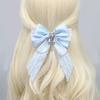 Ribbon Bowknot Hair Clip Side Clip Fashion Barrettes Women Ponytail Holder Female Hair Bows Masquerades Party Headpiece