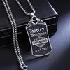 Halskette Herren Hip Hop Modemarke Gravur Hundemarke Anhänger Vielseitige Kette Europäischer und Amerikanischer Stil Identifikationsmarke