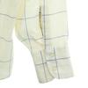 ARROW 70s vintage Window pen check Long sleeve shirt 32 Light yellow Men's Used