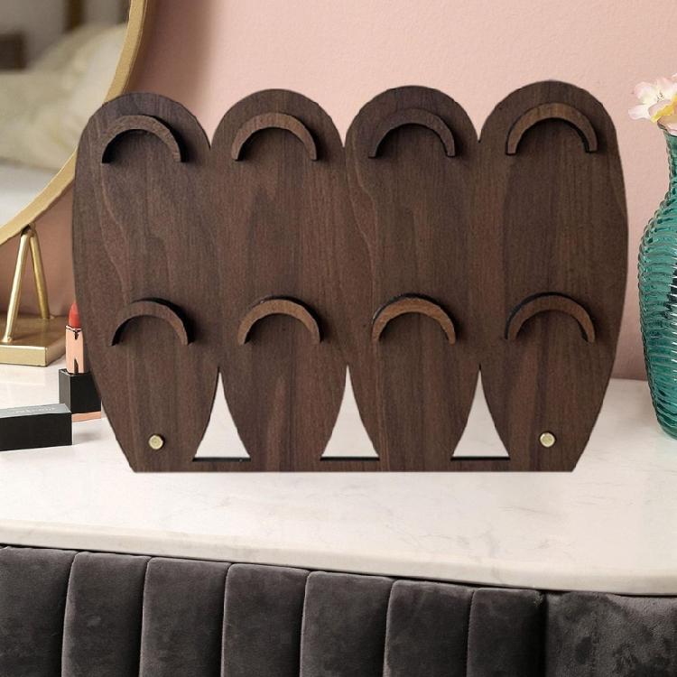 Bracelet Holder Jewelry Storage Case Bead Display Stand Jewelry Storage Rack Wood Texture Suitable for Home and Shop Use