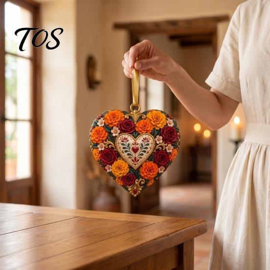 Durable Acrylic Ornaments Day of The Dead Ornament, Mexcian Flower Skeleton Hanging Decoration, Dia Indoor Home Accents De Los Muertos Sugar