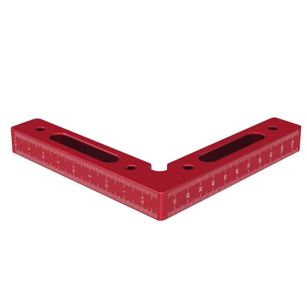 90° Positioning Fixture L-shaped Precise Square Right Angle Clamp Aluminium Alloy 120mm Corner Positioning Ruler Woodworking