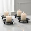 1Pc Tray Base Decorative Candlestick Golden Color Candle Stand Elegant Candle Holders  Home Decor