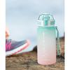 Ulable Water Bottle, Large Capacity Water Bottle with One-Touch Opening and Time Marker, Ultra-Lightweight, Cold and Heat Resistant, Portable, Leak-Pr