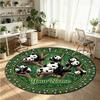 Adorno de Mandala (590) Alfombra de Terciopelo Redonda con Cristales Personalizada con Nombre y Texto Felpudo Personalizado Decoración del Hogar Alfombra de Cristal Antideslizante