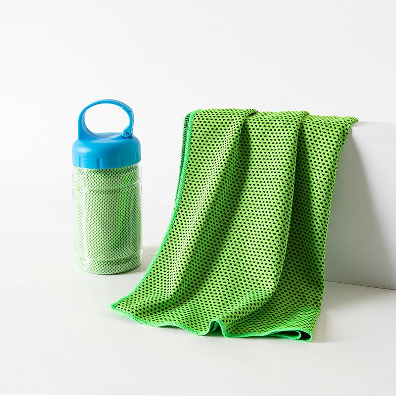 1 Stück atmungsaktives Kühlhandtuch, ultraweich, leicht, Mikrofaserhandtücher, schnell trocknend, Hitzschlagprävention, Yoga, Schwimmen, Fitnessstudio Handtuch