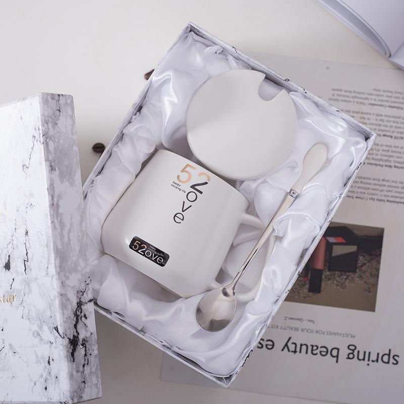 Nordic Couple Creative Home Mug Office Logo Simple Milk Coffee Cup Gift Water Cup Ceramic Cup