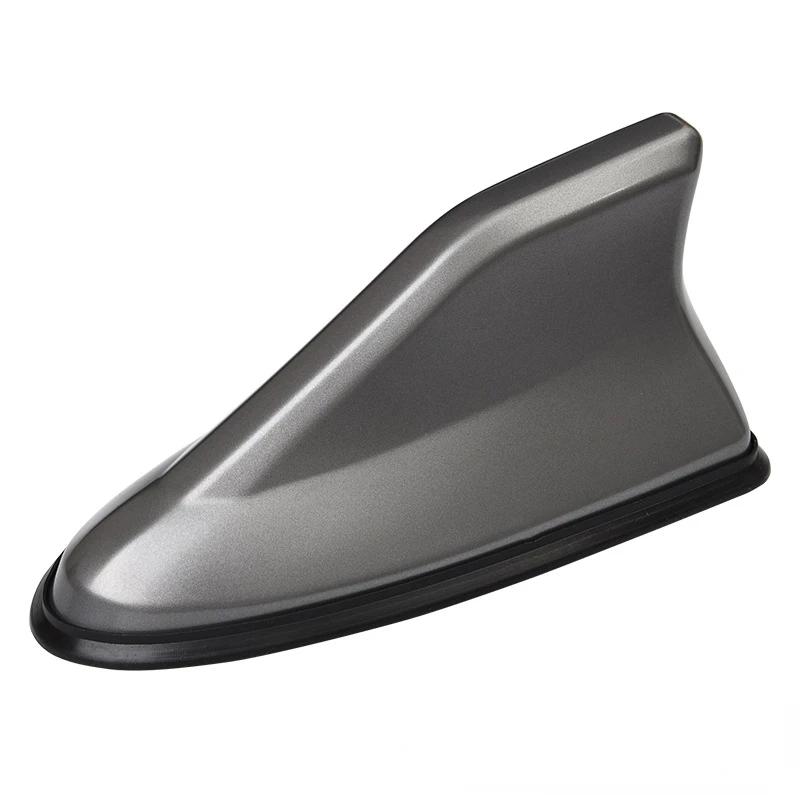 Universal Carbon Fiber Look Car Roof Top Mount Shark Fin Aerial Antenna Toppers Auto Radio AM FM Antenna Signal Amplifier
