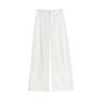 2026 Spring High-Quality Cotton Linen Wide-Leg Pants - Plus Size, High Waist, Versatile, Casual, and Floor-Length for Women