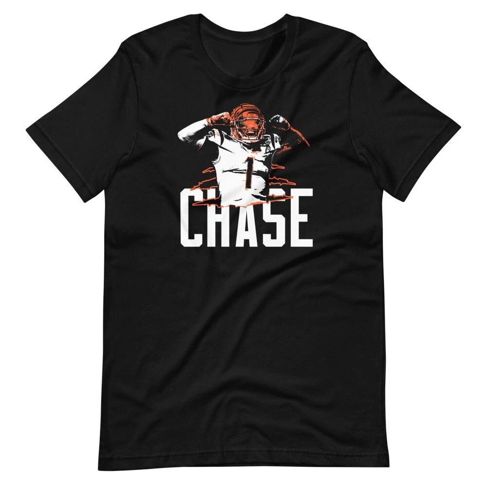 Ja Marr Chase Jamarr Bengals Football Fan Art Graphic Tee Short-Sleeve T-Shirt S