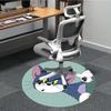1pc Tom Jerry Office Round Area Rug, Under Office Chairs Bedroom Living Room Home Decor, Room Decoa1016106