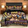 Jojos Bizarre Adventure Pattern Bedding Quilt Set Quilt Cover Pillowcase Home Birthday Gift(1 * duvet cover + 2 * pillowcase, without core)