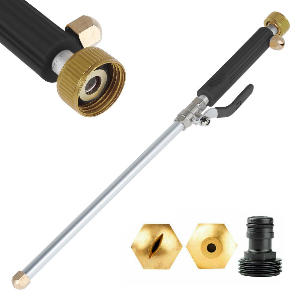 

Водяной пистолет высокого давления для мойки автомобилей, садовой уборки, насадка-пистолет, насадка для распылителя воды, аксессуары чёрный