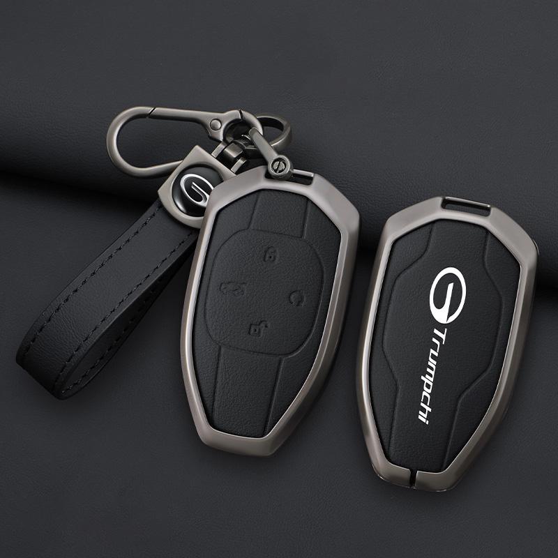 Interior Mouldings Car Zinc Alloy Leather Key Cover Case For GAC New Energy Trumpchi 2021 Empow J11 J12 J13 J14 J15 J16 GS8 Keyc