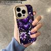 Phone Case: 2D Flat Lambskin Suitable for iPhone 18, 17, 16, 15, 14, 13Pro Protective Cases, Sparkling Butterfly, Christmas and Halloween Gifts ...