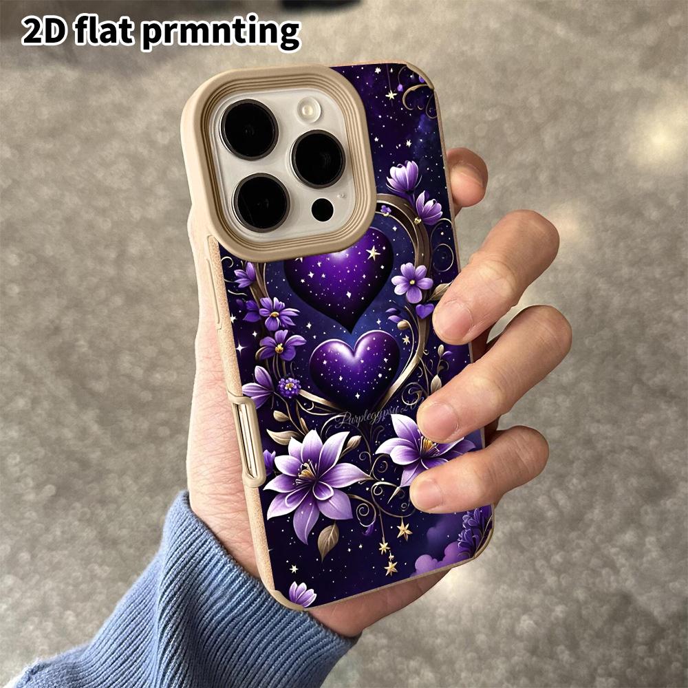 Phone Case: 2D Flat Lambskin Suitable for iPhone 18, 17, 16, 15, 14, 13Pro Protective Cases, Sparkling Butterfly, Christmas and Halloween Gifts ...