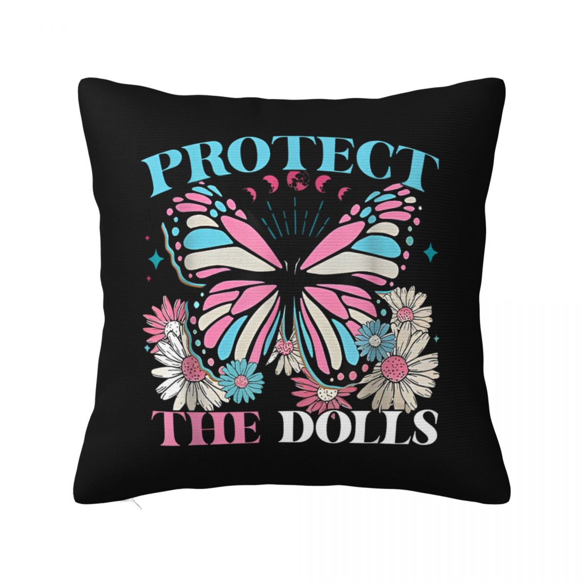 

Protect The Dolls Pillowcase Polyester Cushion Cover Decorations Throw Pillow Case Cover Seater Zipper 18 30x30cm