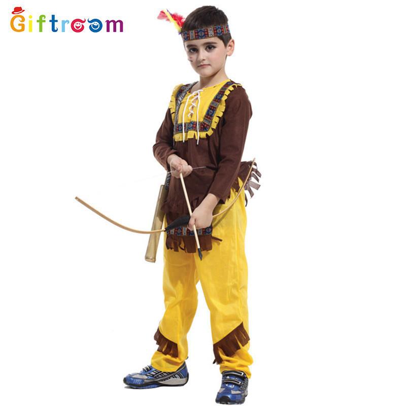 Colorful Polyester Native American Costume For Kids Perfect For Halloween And Cosplay Events